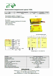 Katalog bezpečnostních spínačů a modulů Comitronic-Bti