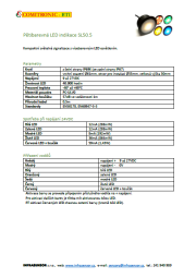 Katalogový list LED signalizace SL50.5 Comitronic-Bti